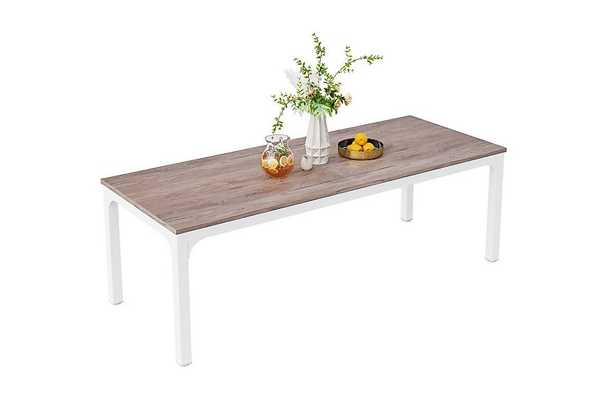 Tribesigns Esstisch 200 cm Esstisch für 8 Personen im industriellen Stil günstig online kaufen