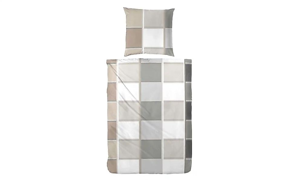 Bettwäsche-Set   ¦ grau ¦ Maße (cm): B: 135 H: 1 Bettwaren > Bettwäsche > B günstig online kaufen