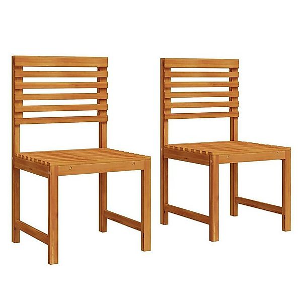 vidaXL Sofaelement Gartenstühle ohne Armlehnen 2 Stk. Massivholz (1 St) günstig online kaufen