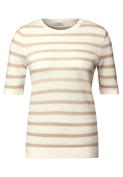 CECIL Kurzarmpullover Cecil / Da.Strick / TOS_Structure stripe Roundneck günstig online kaufen