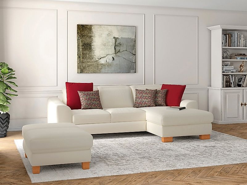 sit&more Ecksofa "Dundee L-Form" mit Federkern und Massivholzfüßen, wahlwei günstig online kaufen