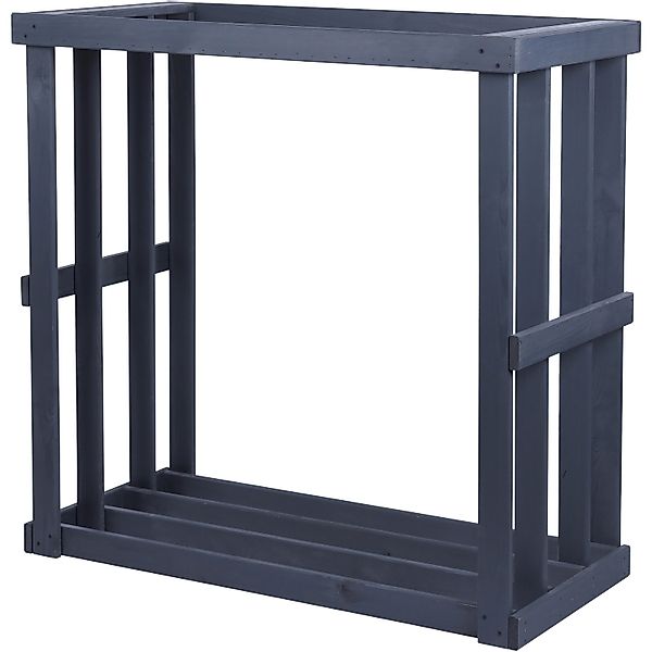 Westmann Holz Kaminholzregal Harald Anthrazit 52x108x106 cm günstig online kaufen