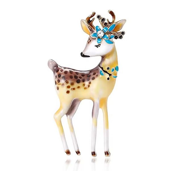 Dark-Desires Brosche Vintage Brosche kleiner Hirsch, Vintage Brosche kleine günstig online kaufen