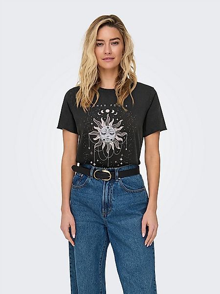 ONLY Rundhalsshirt ONLLUCY REG S/S TOP JRS NOOS unterschiedlich bedruckt günstig online kaufen