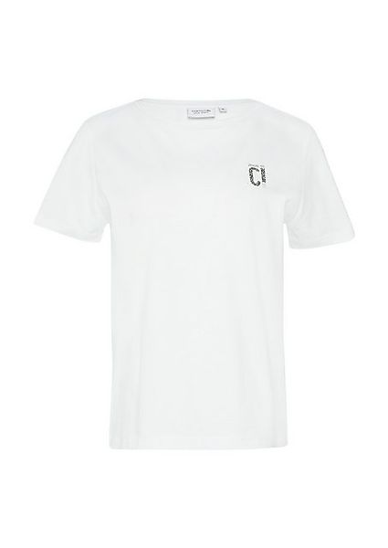 comma casual identity Kurzarmshirt T-Shirt mit Front- und Rückenprint Artwo günstig online kaufen