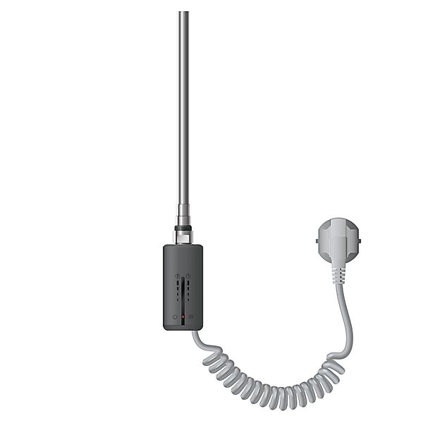LuxeBath Heizstab für Badheizkörper 1200W Anthrazit Thermostat Touchbedienu günstig online kaufen