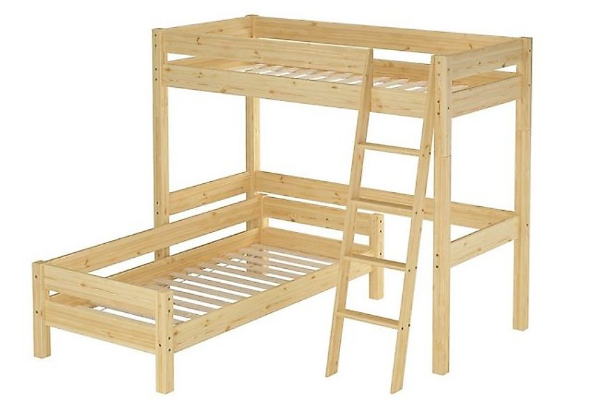 ERST-HOLZ Etagenbett Hochbett Stockbett Einzelbett 90 x 200 Kinderbett Kief günstig online kaufen