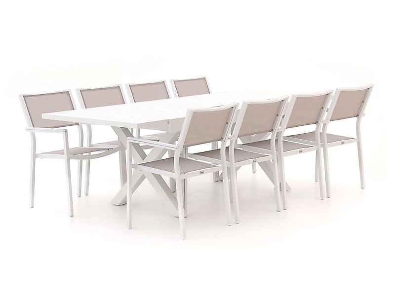 Bellagio Roma/Pavello 180 cm Gartenmöbel-Set 9-delig ausziehbar günstig online kaufen