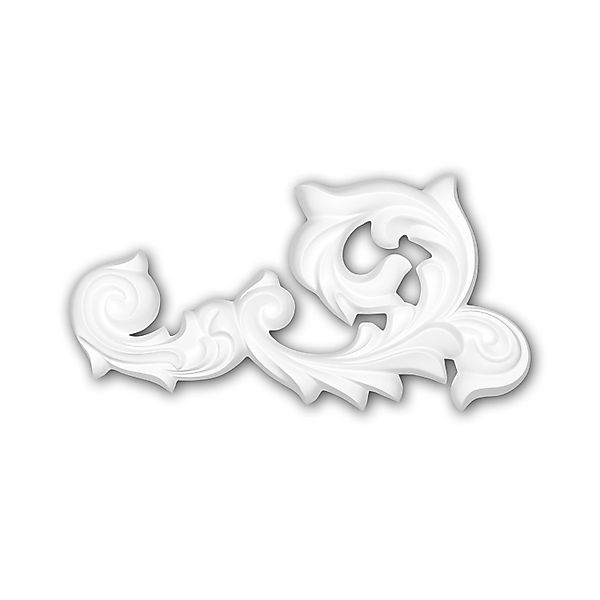 PROFHOME 160023 Zierelement dekoratives Element Stuckdekor aus Polyurethan günstig online kaufen