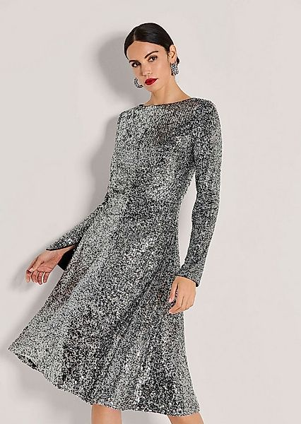 MADELEINE Midikleid Abendkleid mit Glanzeffekt Stilvolles Eventkleid mit U- günstig online kaufen