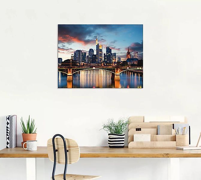 Artland Wandbild "Frankfurt am Main Skyline II", Deutschland, (1 St.) günstig online kaufen