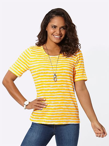Casual Looks Kurzarmshirt "Ringelshirt" 1 Stk. tlg. günstig online kaufen