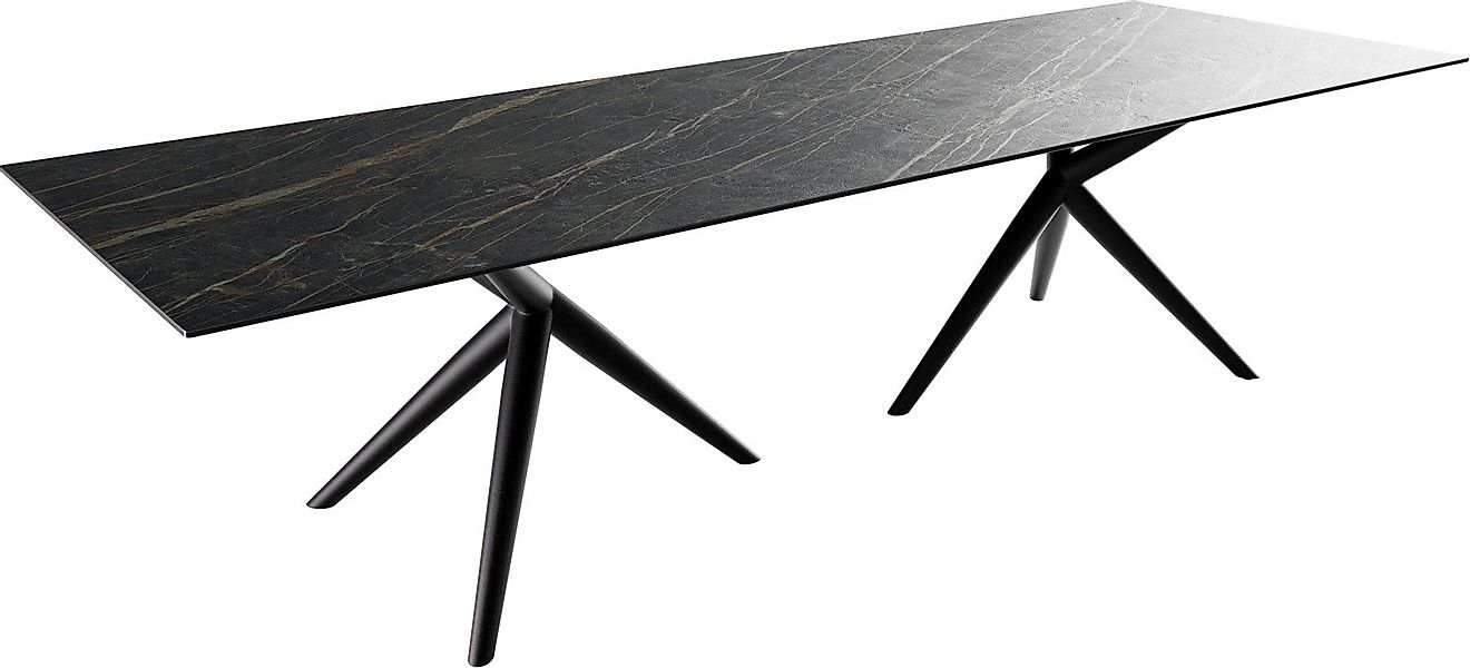 DELIFE Esstisch Edge, Keramik Laminam®Noir Desir günstig online kaufen