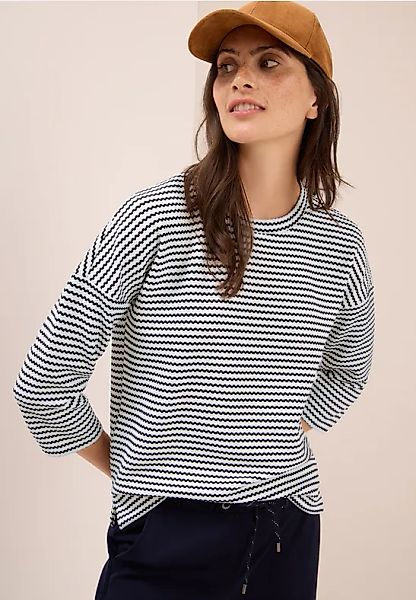 CECIL Gestreiftes Strukturshirt günstig online kaufen