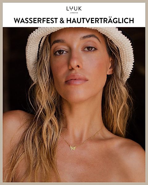 LUUK LIFESTYLE Kette mit Anhänger Schmetterling, günstig online kaufen