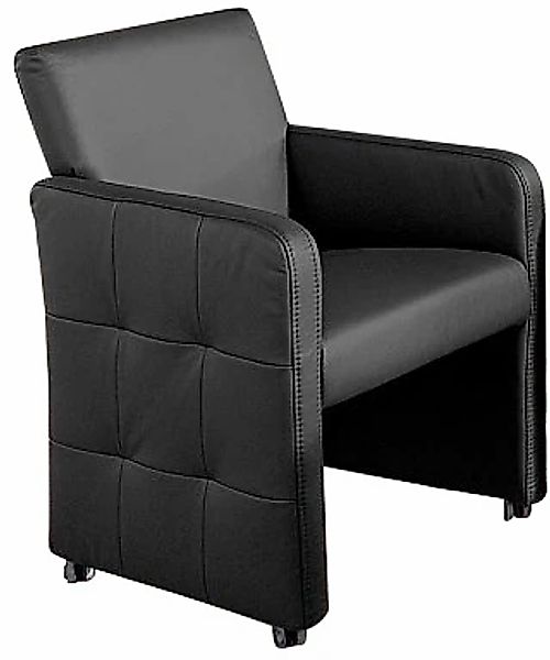 exxpo - sofa fashion Esszimmersessel "Barista, Loungesessel auf Rollen mit günstig online kaufen