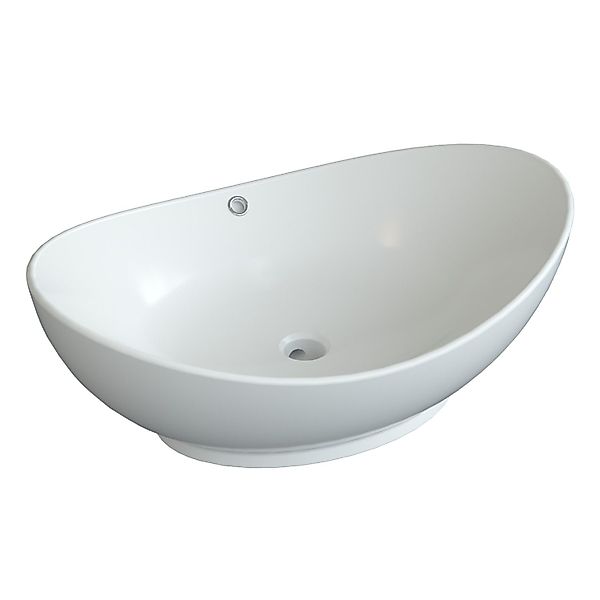 AQUABATOS Waschbecken Aufsatzwaschbecken mit/ohne Hahnloch rund günstig online kaufen