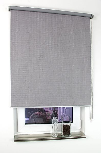 Seitenzugrollo Struktur, Liedeco, verdunkelnd, mit Bohren, günstig online kaufen