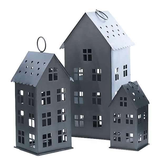 Spetebo Kerzenlaterne Laterne MALMÖ 3er Set günstig online kaufen