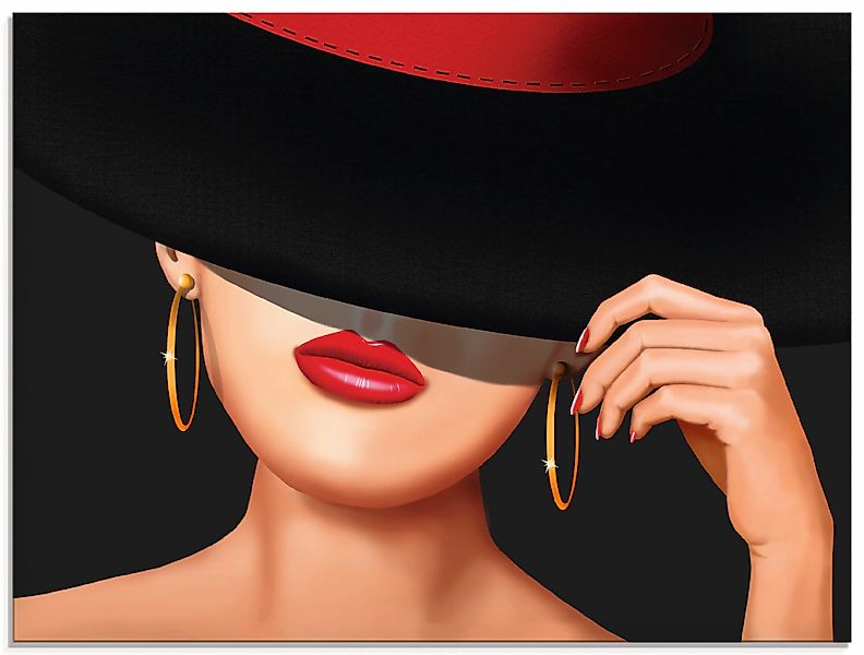 Artland Glasbild "Die Lady von der Rennbahn" Frau 1 Stk. tlg. in verschiede günstig online kaufen