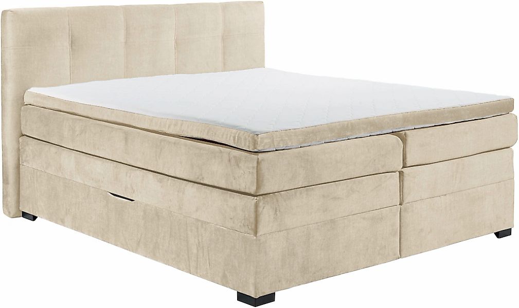 ED EXCITING DESIGN Boxspringbett "Fanes mit Komforteinstiegshöhe von 73cm" günstig online kaufen