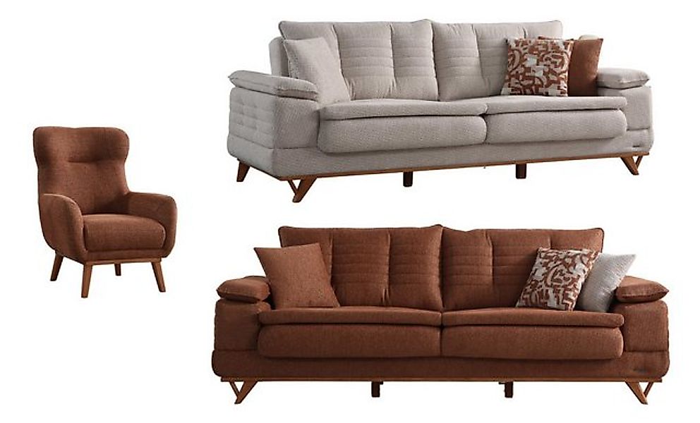 Villa Möbel Polstergarnitur New Riga, (3-tlg), Hand Made Qualtiy, Schlaffun günstig online kaufen