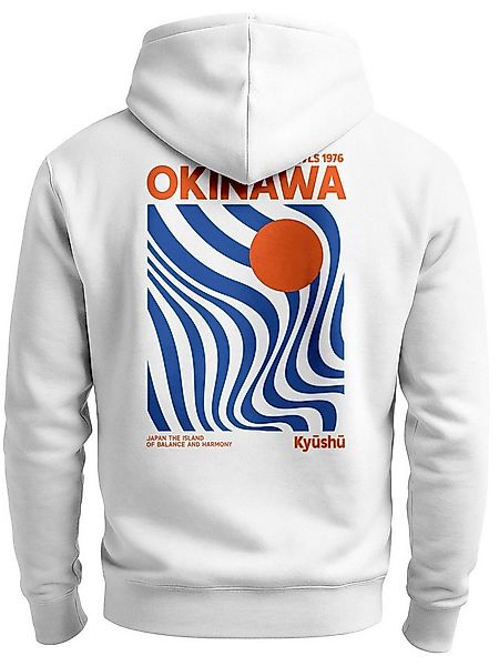 Neverless Sweatjacke Herren Sweatjacke Backprint Okinawa Japan Zipjacke Zip günstig online kaufen