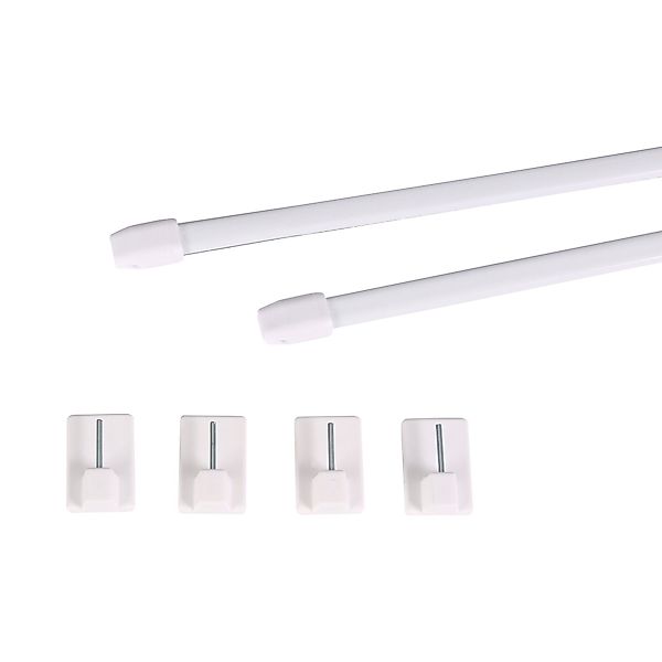 Deco-Raum Vitragenstange mit Klebehaken ausziehbar, ausziehbar, günstig online kaufen