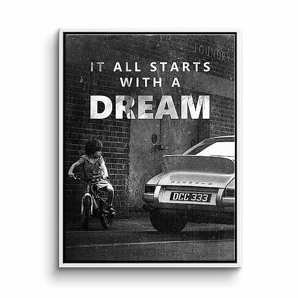 DOTCOMCANVAS® Leinwandbild, Leinwandbild It all starts günstig online kaufen