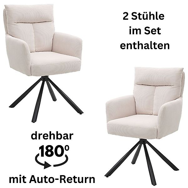 Stolkom Sp.z.o.o. Armlehnstuhl Sofia (Set, 2 günstig online kaufen