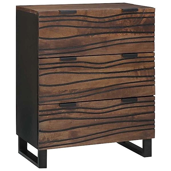 vidaXL Sideboard Braun 60 x 33,5 x 75 cm Massivholz Mango 4018011 günstig online kaufen