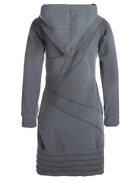 Vishes Midikleid Patchwork Hoodie Eco Fleecekleid günstig online kaufen