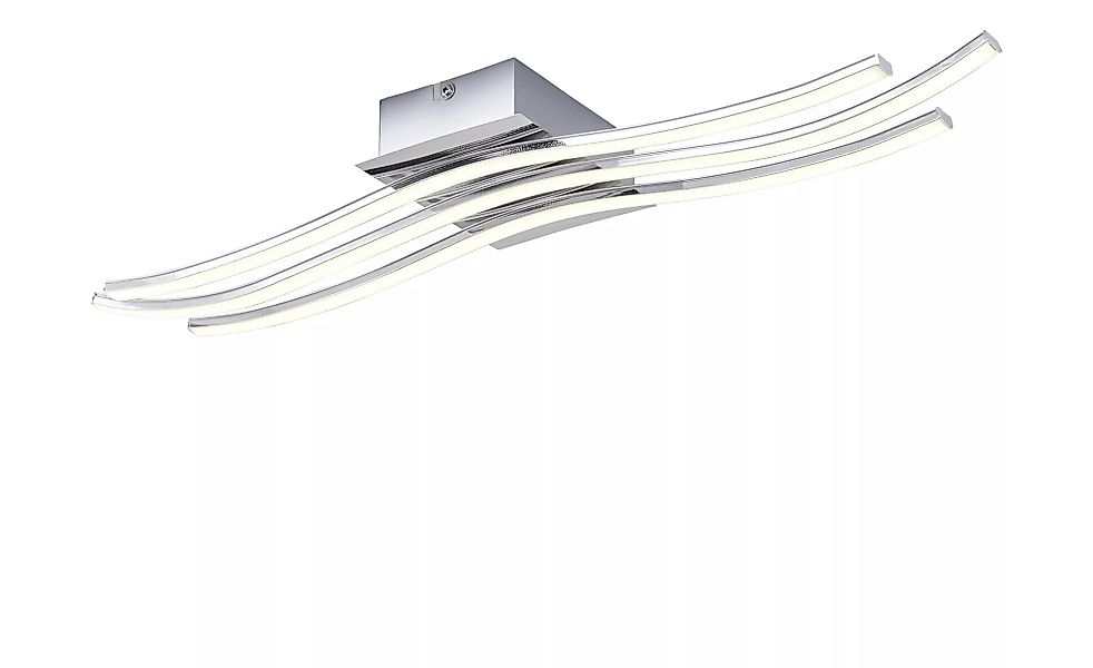 KHG LED-Deckenleuchte, Chrom - silber - 60 cm - 6,5 cm - 15,5 cm - Lampen & günstig online kaufen