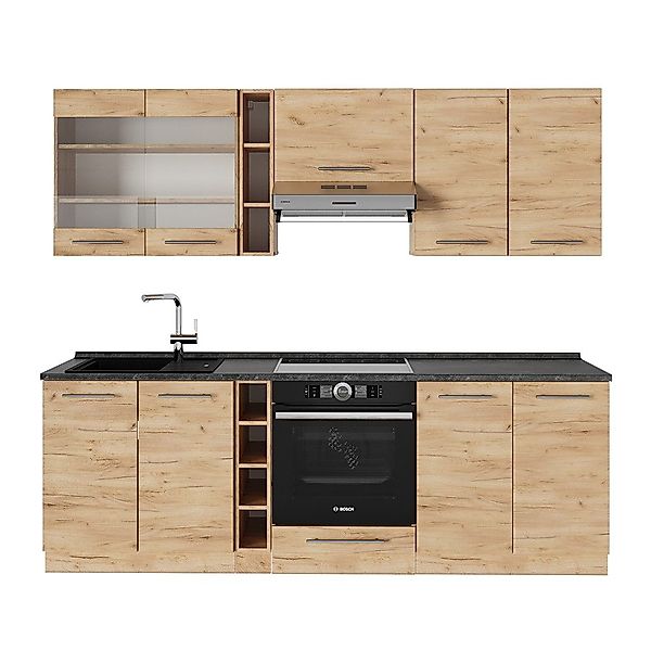 Vicco Küchenzeile Fame-Line, Goldkraft Eiche/Goldkraft Eiche, günstig online kaufen