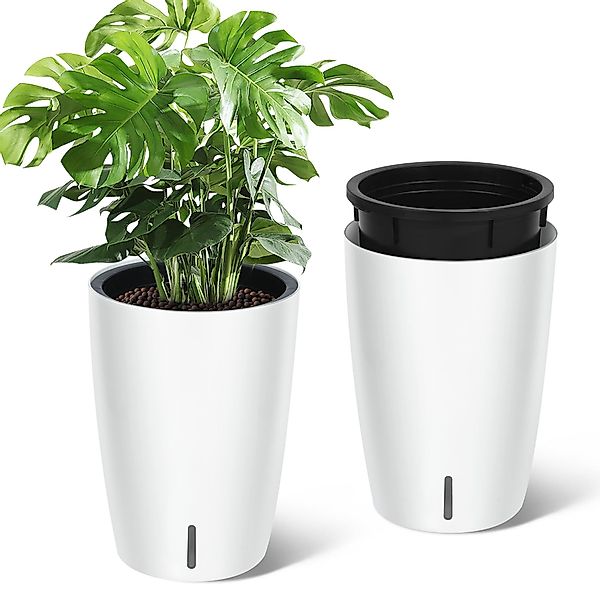 GarveeMore Blumentopf 2-teiliges 16-Zoll-Pflanzgefäß-Set,Selbstbewässernde günstig online kaufen