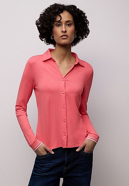 STREET ONE Langarmshirt mit Knopfleiste günstig online kaufen