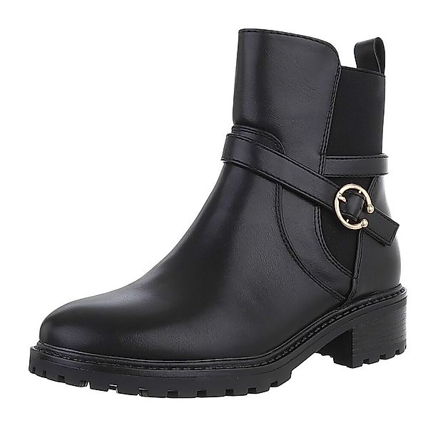 Ital-Design Damen Freizeit Stiefelette (88489439) Blockabsatz günstig online kaufen