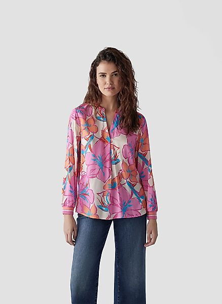 LeComte Klassische Bluse "LeComte Farbenfrohe Bluse mit floralem Print" günstig online kaufen