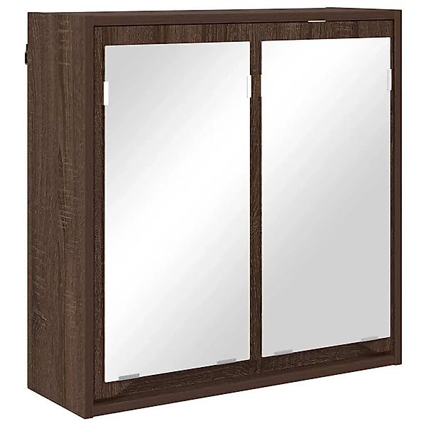 vidaXL Badezimmerspiegelschrank Braun Eichen-Optik 60 x 20 x 60 cm 888784 günstig online kaufen