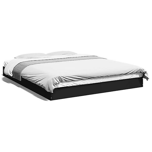 vidaXL Bettgestell, Bettrahmen Grau Sonoma 160x200 cm Holzwerkstoff günstig online kaufen