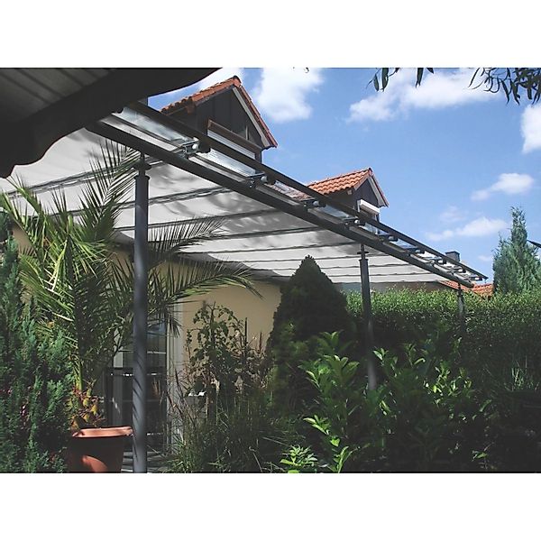 Floracord Vierecksonnensegel Silbergrau 330 cm x 96 cm günstig online kaufen