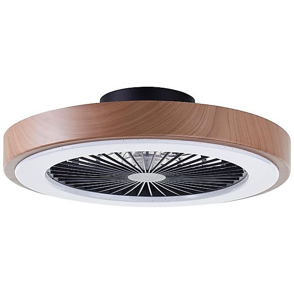 LED Deckenventilator Slimline in Braun und Schwarz 40W 4700lm günstig online kaufen