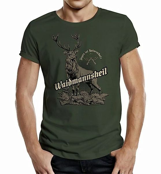 RAHMENLOS® T-Shirt als Geschenk für Jäger - Waidmannsheil günstig online kaufen
