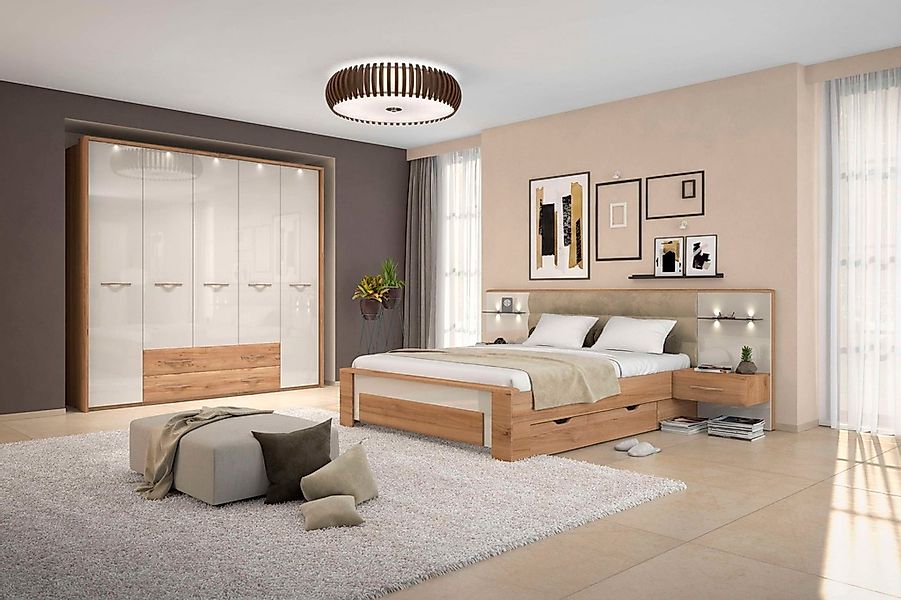 Home affaire Nachtkonsole "Gala, beige hochglänzend UV lackiert und melamin günstig online kaufen