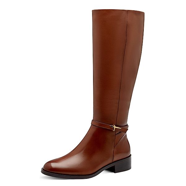 Tamaris Stiefel Blockabsatz, Langschaftstiefel mit T-Logoelement günstig online kaufen