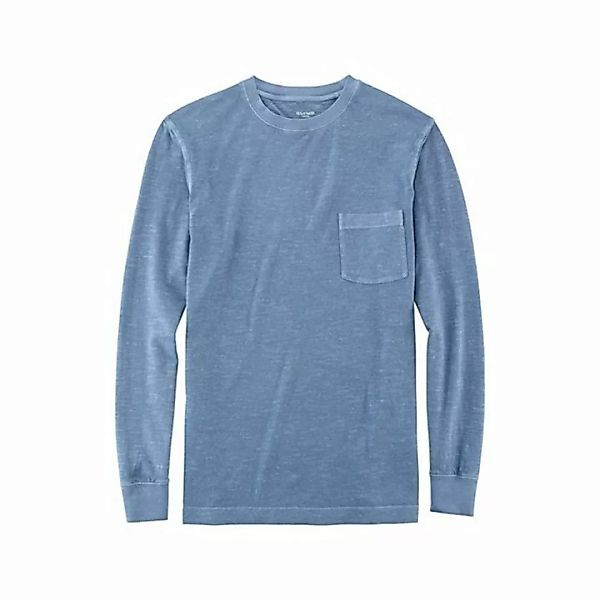 OLYMP Rundhalsshirt mittel-blau (1-tlg) günstig online kaufen