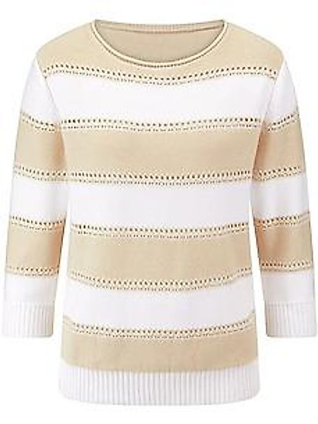 Pullover U-Boot-Ausschnitt Peter Hahn beige günstig online kaufen