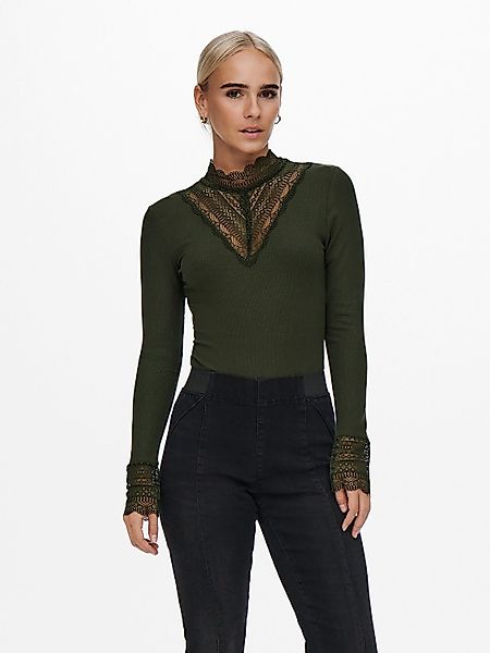 ONLY Spitzenshirt ONLTILDE L/S HIGH NECK günstig online kaufen