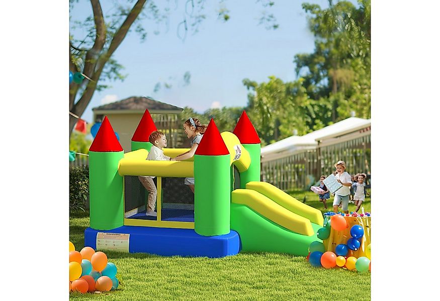 HOMCOM Hüpfburg mit Gebläse, Rutsche, Trampolin, (Kinderhüpfburg, 1-tlg., S günstig online kaufen