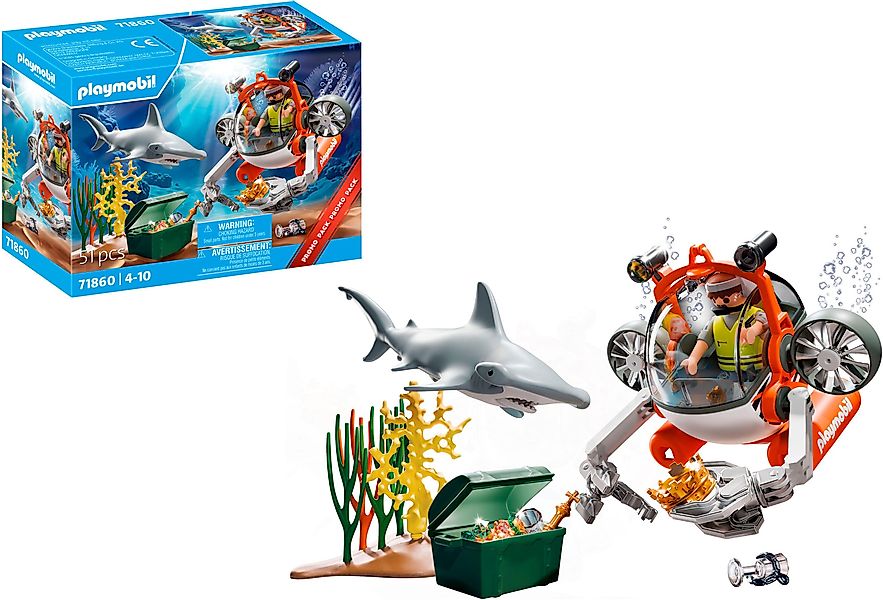 Playmobil® Schatzsuche mit U-Boot (71860), Action günstig online kaufen